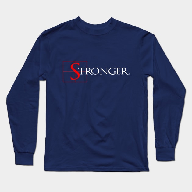 Stronger motivation quotes vintage graphics Long Sleeve T-Shirt by studiokrk